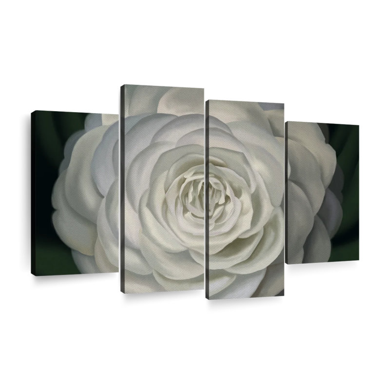 Camélia, reproduction d'art sur toile, H 54 po x l 84 po