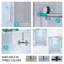 56 à 60 po X P 76 po H Porte de douche coulissante simple sans cadre Verre trempé transparent au fini nickel brossé | Idée de cadeau-124319204