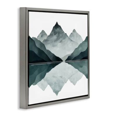 «Earth & Water Landscape», art mural encadré flottant par Denise Dundon