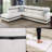 Bawan Faux Leather L-Shaped Sectional-2029014202-2029014198