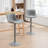 Lougene Swivel Adjustable Height Faux Leather Modern Bar Stools Upholstered Counter Stool-684021616