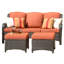 Kanijah Premium All-Weather Wicker 5 - Person Patio Conversation Set with Cushions-709838915