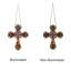 Vitrail de style croix Tiffany 20 po H