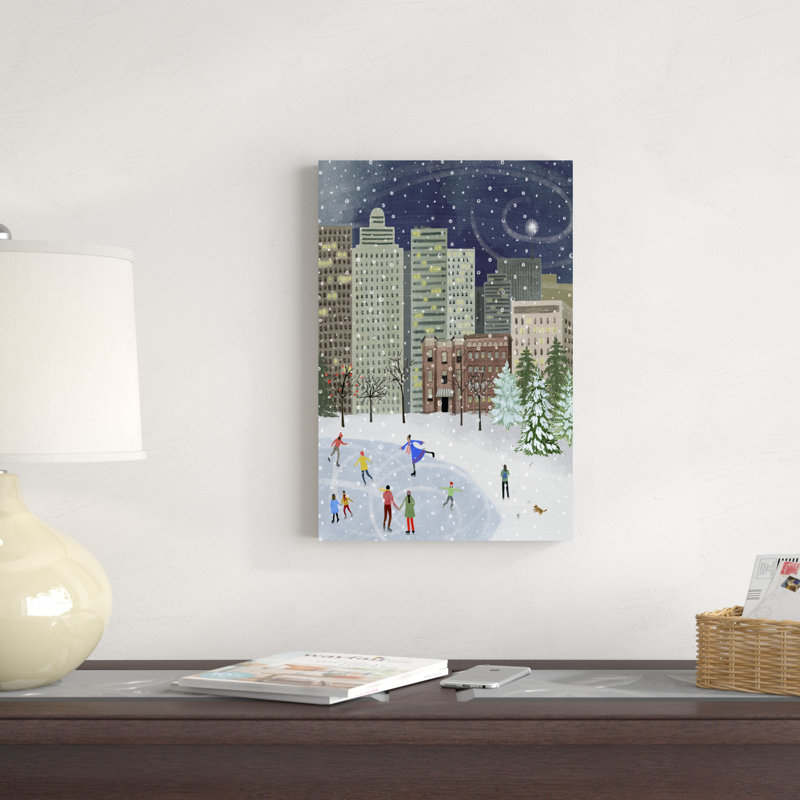 Noël dans la ville II, H 18 po x l 12 po