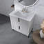Meuble-lavabo autoportant de 30 po avec lavabo en céramique-196856211