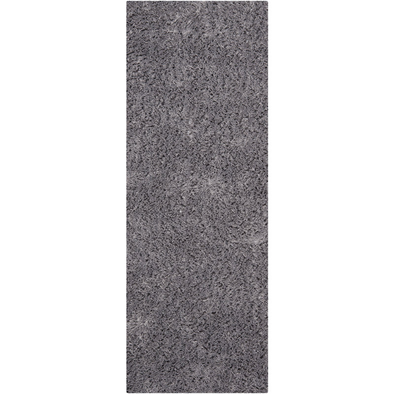 Assar Handmade Tufted Gray Area Rug, Runner 2'3" x 8'