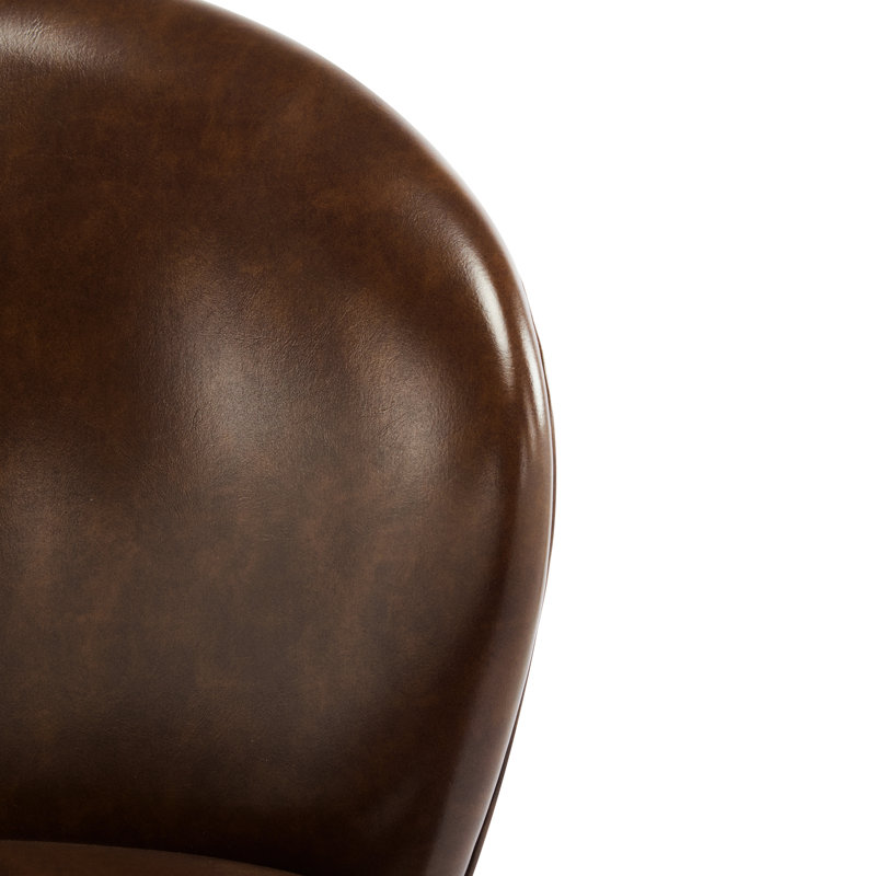 2 tabourets de bar en similicuir brun foncé, pieds en métal doré, et stable, hauteur réglable, ergonomie à dossier bas pour la maison, 2 tabourets rembourrés, siège confortable, salle à manger idéale pour la cuisine