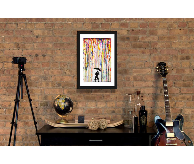Tempest par Marc Allante - reproduction, H 24 po x l 16 po x P 1 po, Cadre noir