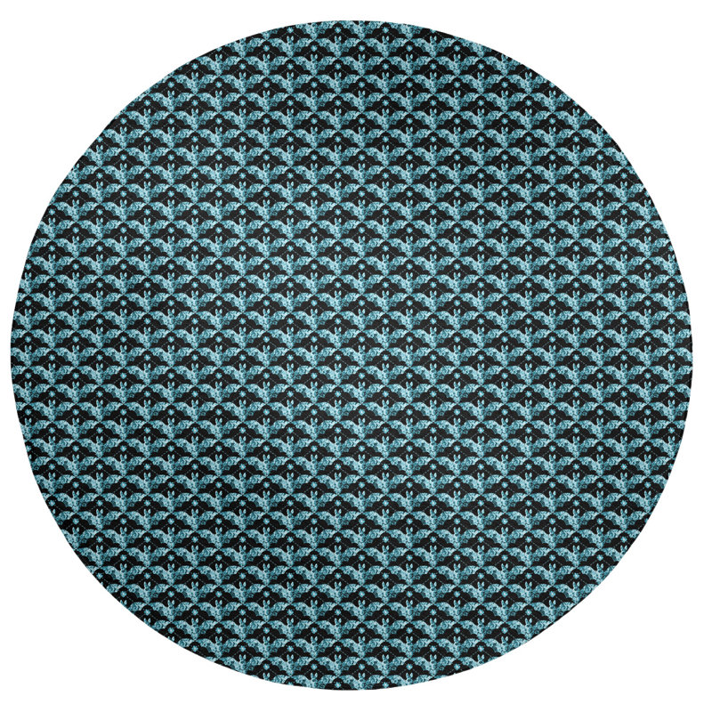 Chenille Indoor Rug, Round 5'