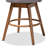 Hendrikus Swivel Upholstered Counter Stool with Solid Wood Frame-478476484-499420247