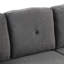 Canapé-lit réversible avec tablette latérale et 2 tabourets, siège spacieux, canapé-lit modulaire convertible bleu-noir, tissu-121077439