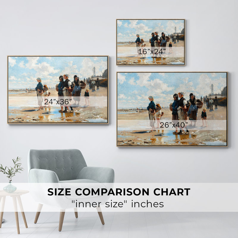 «Vintage Landscape - CXII» sur toile, Bois naturel, H 27 po x l 41 po