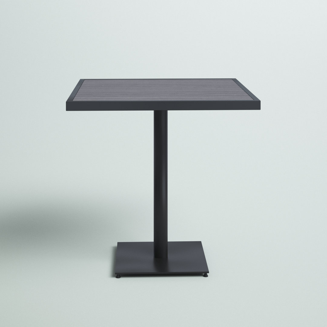 Saville Outdoor Faux Teak Dining or Patio Table with Poly Slats Trent Austin Design® Table Top 