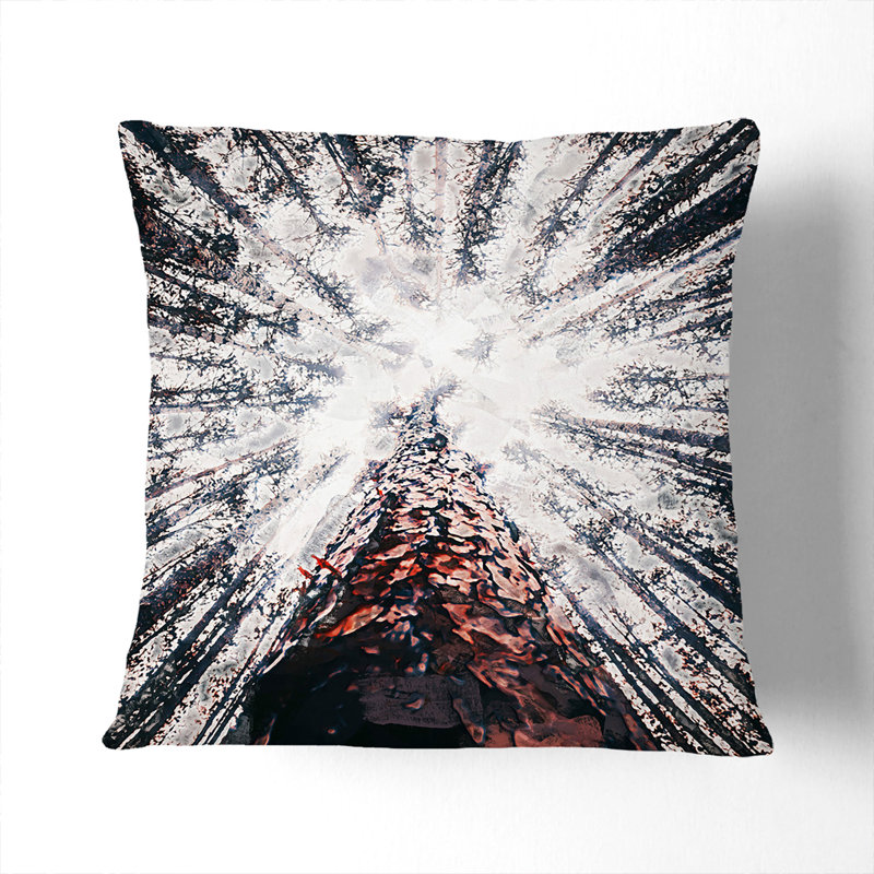 Trees Touching the Sky Cushion with Filling, 40cm H x 40cm W x 15cm D