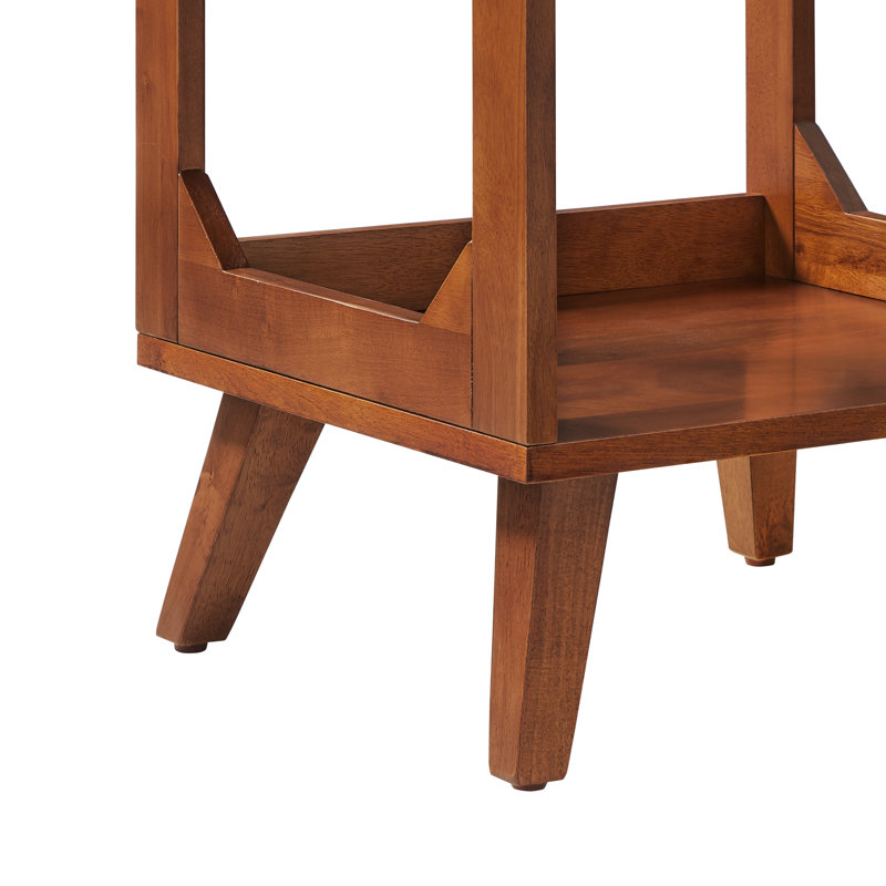Zayne Record Player Stand, Walnut