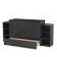 Lit escamotable double avec rangement peu encombrant-1095889880