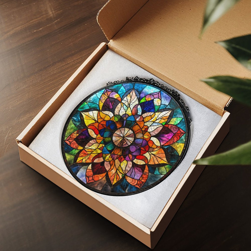 Vitrail Mandala, 9.8x9.8in(25x25cm)