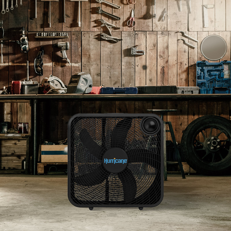 Hurricane 20" Classic Series Floor Box Fan with 3 Speed Settings, Black, 10 Pack