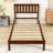 Twin Platform Bed with Headboard