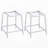Chrome Backless Counter Stool (Set of 2)
