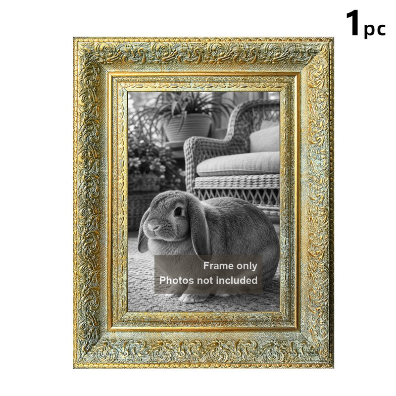 Cadre photo 8 pièces x 10 po or antique 1PC pour présentation de photos de tous les jours, Or antique, 1, L 8 po x H 10 po