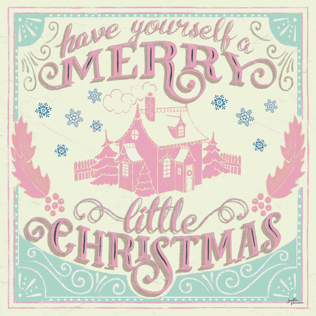Merry Little Christmas V Vintage by Janelle Penner - Wrapped Canvas Textual Art The Holiday Aisle®