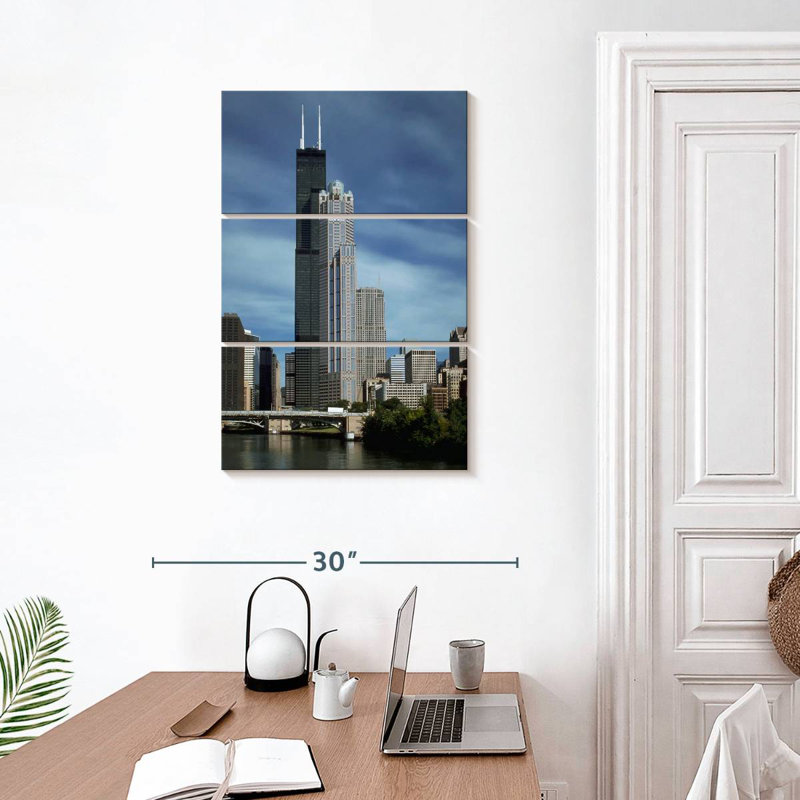 Masam Sears Tower Now Willis Tower, 32" H x 20" W