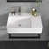 Mocoloo 23"L x 16"W Ceramic Rectangular Console Bathroom Sink with One Faucet Hole and Bracket Base
