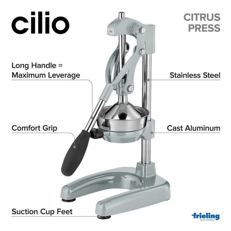 Frieling Manual Citrus Juicer, Silver Matte