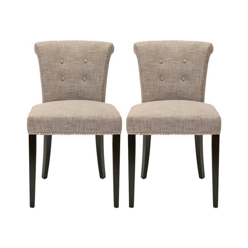 Ring 20.7'' H Tufted Upholstered Side Chair, Beige