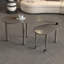Table basse rotative contemporaine avec pieds en bois d'hévéa massif, table basse rotative à 360 degrés pour le salon et la chambre à coucher