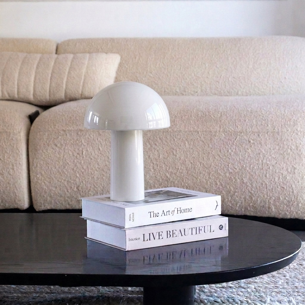 Argent Desk Lamp, Cream