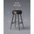 Bar Stools Set of 2, Counter Height Swivel Bar Stools, Synthetic Leather with Stitching-101042402-101042404