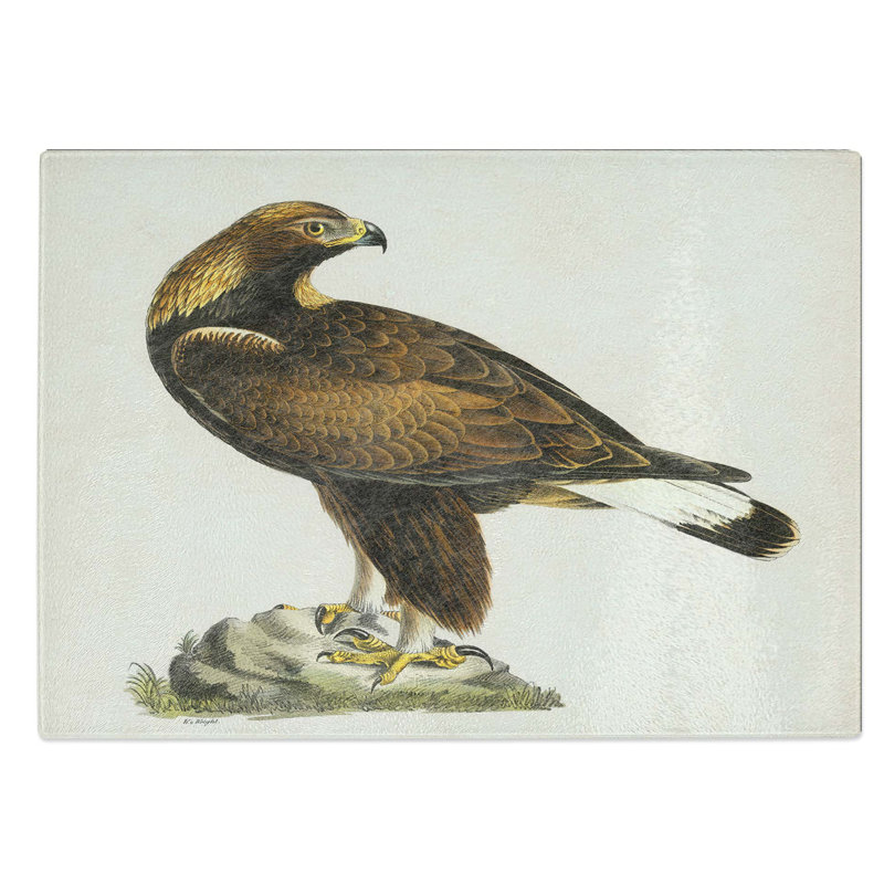 Glass Golden Eagle by Von Wright Chopping Board, 28.5 cm W x 20 cm L