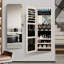 Armoire à bijoux murale 14,5 po de large avec miroir et lumière DEL-564781076