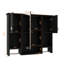 Armoire à pharmacie de salle de bain 35 po x 27,5 po, armoire de rangement murale avec miroir, armoire à miroir avec six tablettes ouvertes