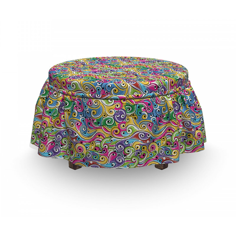 Box Cushion Ottoman Slipcover