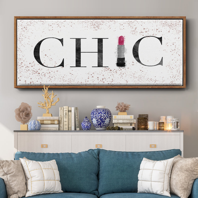 Chic - toile encadrée, H 12 po x l 30 po