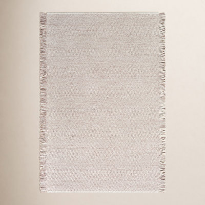 Hinton Taupe Cream Hand-Woven Outdoor Rug