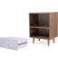 Ensemble de 2 tables de chevet, table de chevet avec tiroir et tablette Mid-Century