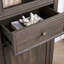 Armoire de rangement spacieuse avec porte vitrée pour bureau