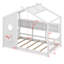 Lit sur pied pour enfant, lit Montessori pour enfants avec tablette de rangement, lit de jeu avec toit-309218278-309218279