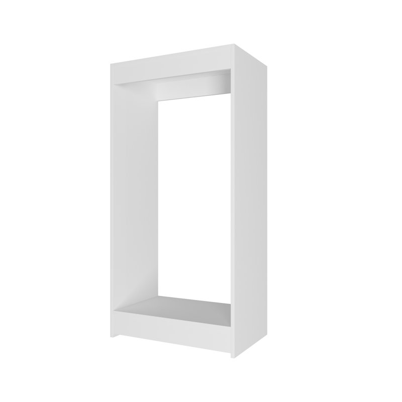 Double Hanging Closet Unit Closet System, White, 46" x 22.5" x 14"