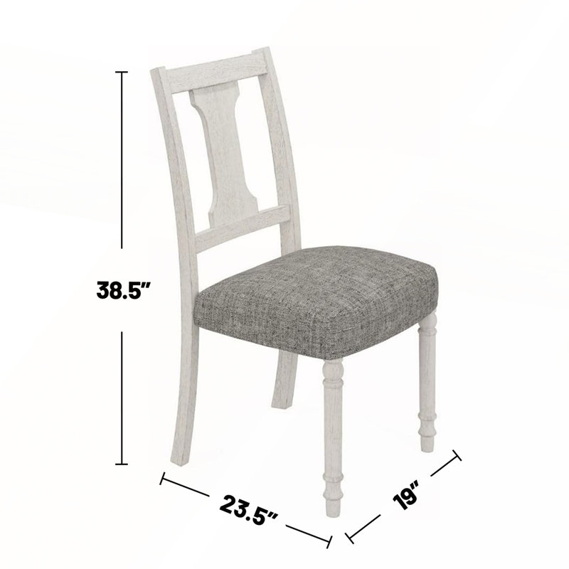 Ensemble de 2 chaises d'appoint élégantes avec sièges rembourrés en lin pour les intérieurs modernes