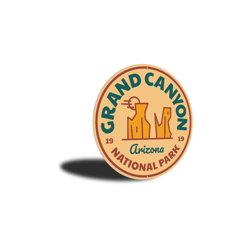 Enseignes en aluminium Grand Canyon, H 18 po x l 18 po x P 0,06 po
