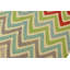 Tapis bleu / vert / orange en laine tissé à la main 8 pi 4 po x 9 pi 8 po Kelyan