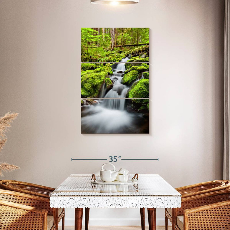 Alvord Cascade At Olympic National Forest, 45" H x 28" W