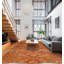 Seville Hand Knotted Area Rug in Peach/Pistachio/Red