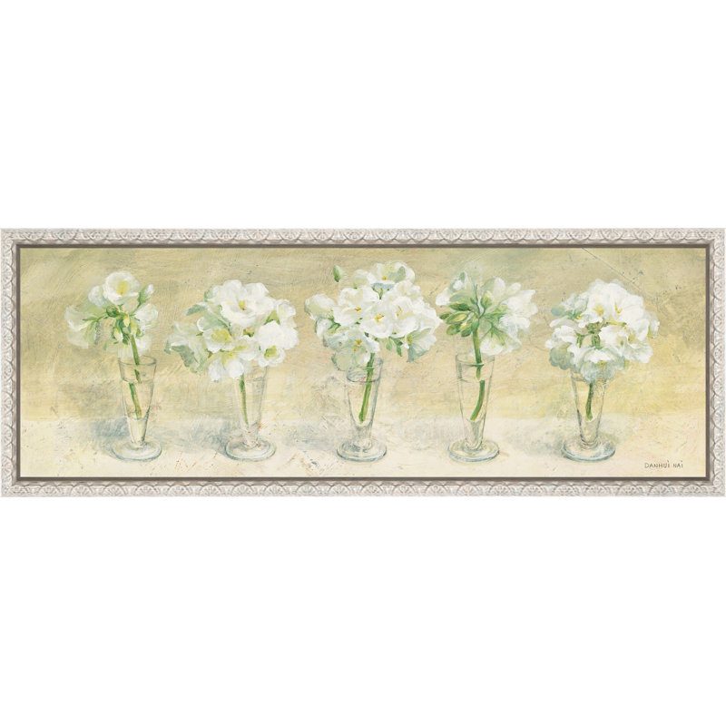 «Geraniums in Glasses», art mural sur toile