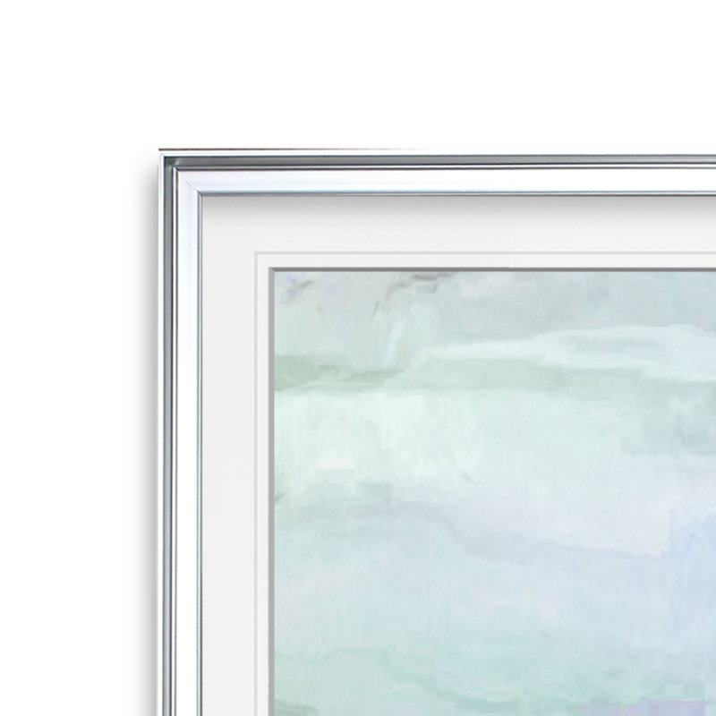 « mauve gris ii », peinture, H 24 po x l 24 po x p 2 po, Cadre argenté